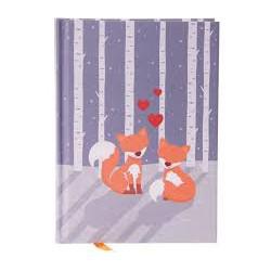 LIBRETA 11 X 15 CM. ZORROS ENAMORADOS