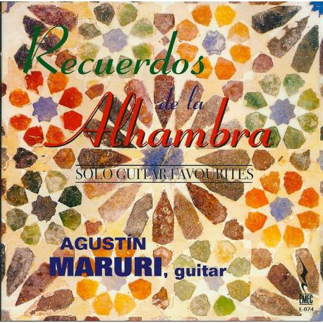 CD RECUERDOS DE LA ALHAMBRA-SOLO GUITAR FAVOURITES- AGUSTIN MARURI