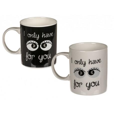 Taza de cerámica Solo tengo ojos para ti (precio por unidad)