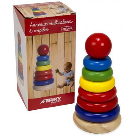 Torre apilable de madera 17 cm Torre apilable de madera 17 cm