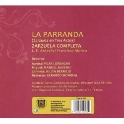 CD ZARZUELA - LA PARRANDA -