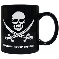 NEVER SAY DIE TAZA CERAMICA THE GOONIES