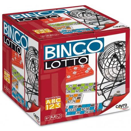 Cayro - Bingo Lotto - Juego Tradicional - Bingo con Bombo - Lotería - Juego de Mesa