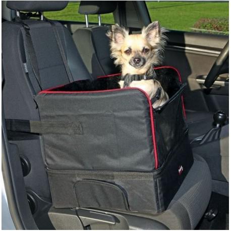 Trixie -Asiento para coche -perro o mascota- nylon-45x38x37-cm-negro. Trixie -Asiento para coche -perro o mascota- nylon-45x38x37-cm-negro.