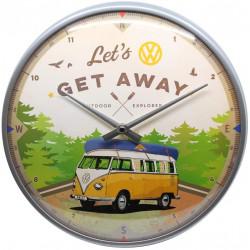 Nostalgic-Art Reloj de pared 31 cms. Volkswagen
