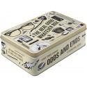 Nostalgic-Art Plana de Metal Retro Whatever Odds & Ends Box, Diseño Vintage, 2,5 l