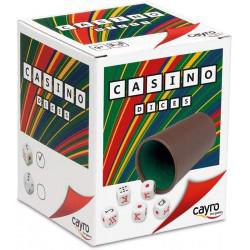 Cayro - Cubilete Forrado y Dados Poker Casino