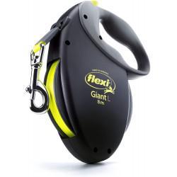 Trixie -Correa Flexi New Giant L, 8m max 50kg, Negro-Gris