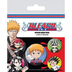 PACK 5 Chapas - Bleach - Badge Pack Chibi Characters