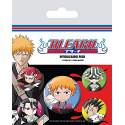 PACK 5 Chapas - Bleach - Badge Pack Chibi Characters