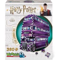 Puzzle 280 Piezas Wrebbit 3D-El Autobús Noctámbulo Harry Potter Juguetes, Color, 26 x 7 x 19 cm