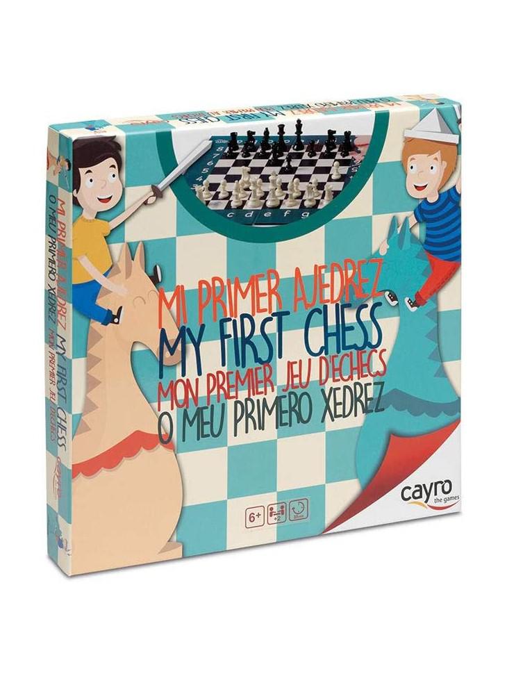 Cayro - Ajedrez - 7 Años - Las Fichas y el Tablero Plegable Son Magnéticos y de Madera Natural - Juego de Mesa - Ideal Niños y Adultos - 2 Jugadores
