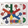 Cayro - Tablero Parchís De Madera con Accesorios para 4 y 6 Jugadores - Juego de Tradicional - Juego de Mesa