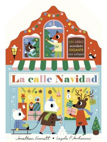 Libro infantil La calle Navidad. Libro acordeón