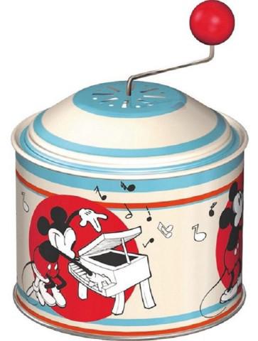 Mickey Mouse Caja de música (10,5 x 7,5 cm, Lata con melodía de los gladiadores