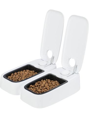 Comedero automático Trixie 2x300 ml, 27x7x24 cm-abierto