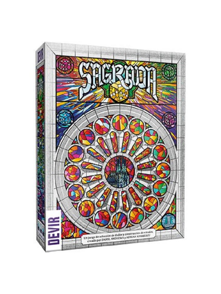 juego de mesa de estrategia creando vidrieras en la Sagrada Familia