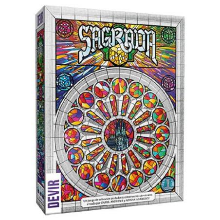 juego de mesa de estrategia creando vidrieras en la Sagrada Familia