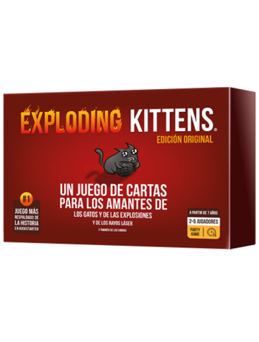 Exploding Kittens juego de mesa cartas estrategia diversión