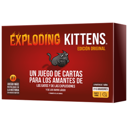 Exploding Kittens juego de mesa cartas estrategia diversión