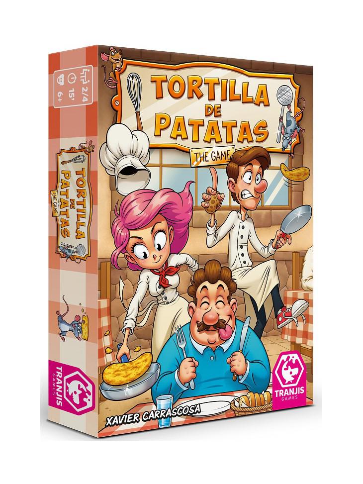 Tortilla de Patatas juego de mesa cartas memoria cocina