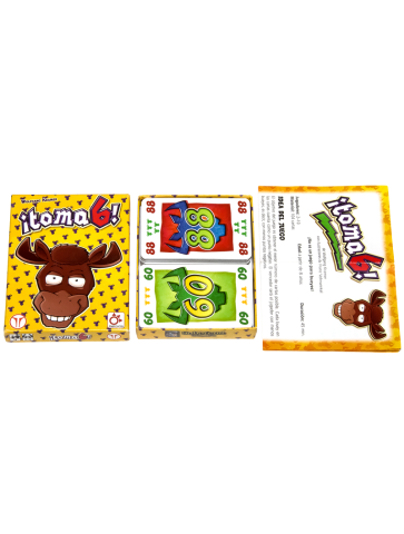 ¡Toma 6! juego de cartas familiar evita puntos negativos