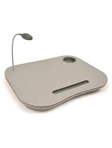 Bandeja portátil - Mesa Portatil acolchada -Gris-con luz led
