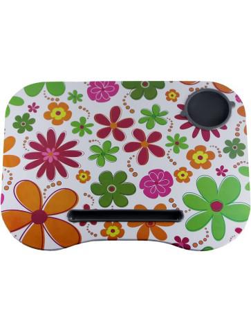 Mesa Portátil acolchada -Flores Vintage- 44X34X5 CM.