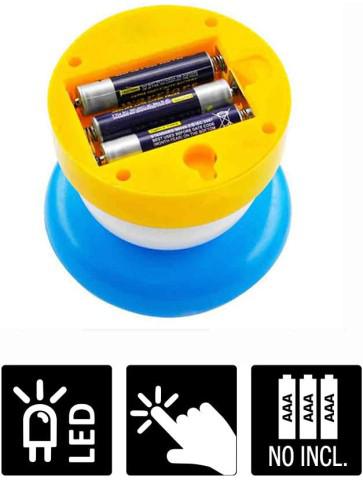 Luz de noche infantil Seta Azul [Clase de eficiencia energética A+++]baterias