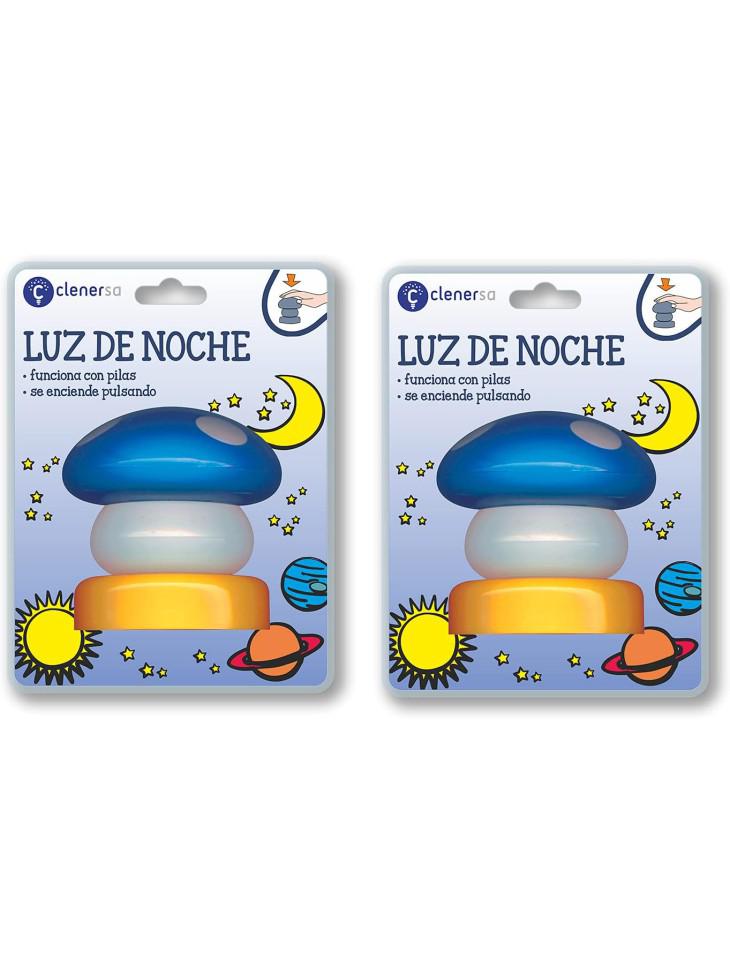 Pack 2 uds - Luz de noche infantil Seta Azul [Clase de eficiencia energética A+++]