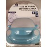 Luz de noche con interruptor, a 220V, 0.1 W, Coche, Color Blanco y Azul -Clenersa-