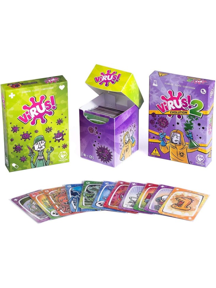 Pack del Virus + Virus 2 + Deck Box + 120 Fundas