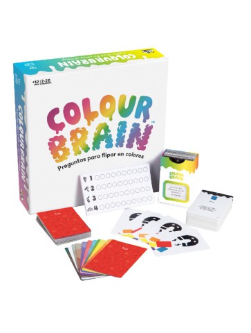 Colour Brain juego de preguntas cartas de colores estrategia