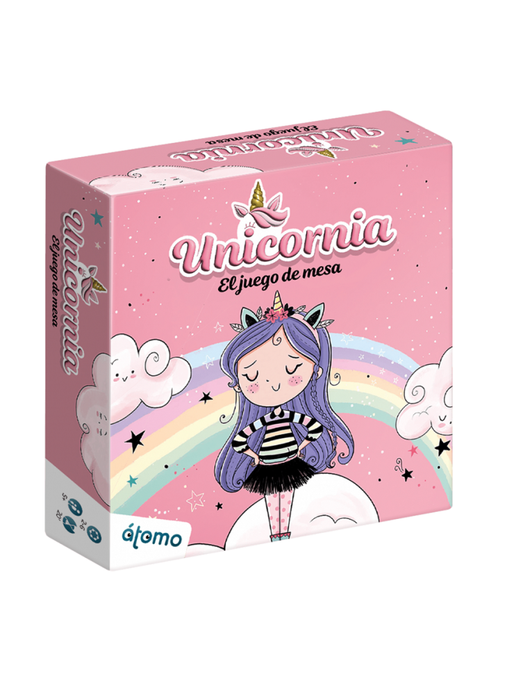 UNICORNIA - Una Aventura Mágica para Jugadores Mayores de 6 Años (2-4 Jugadores, 20 Minutos de Diversión
