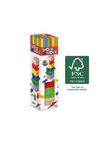 BLOCK & BLOCK COLORS -  Juego de destreza -Cayro-