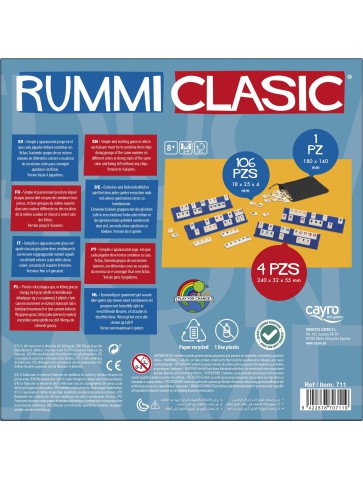 Cayro Rummi Classic | Juego de Mesa Clásico para Niños y Adultos