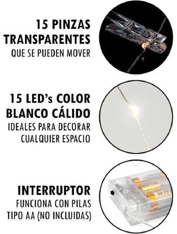 Guirnalda led con 15 pinzas y 1,5 metros de longitud -Clenersa-2