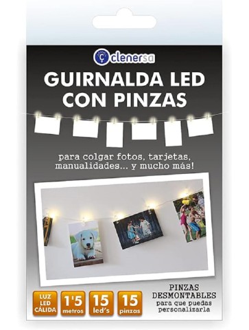 Guirnalda led con 15 pinzas y 1,5 metros de longitud -Clenersa-4