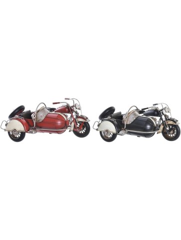 1 uds Réplica en metal de Moto con Sidecar (color...