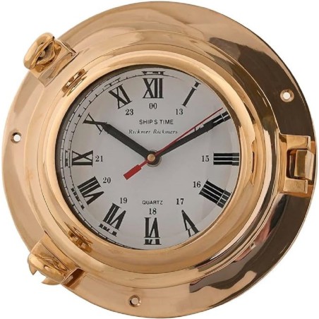 Reloj de pared en metal Vintage Laton