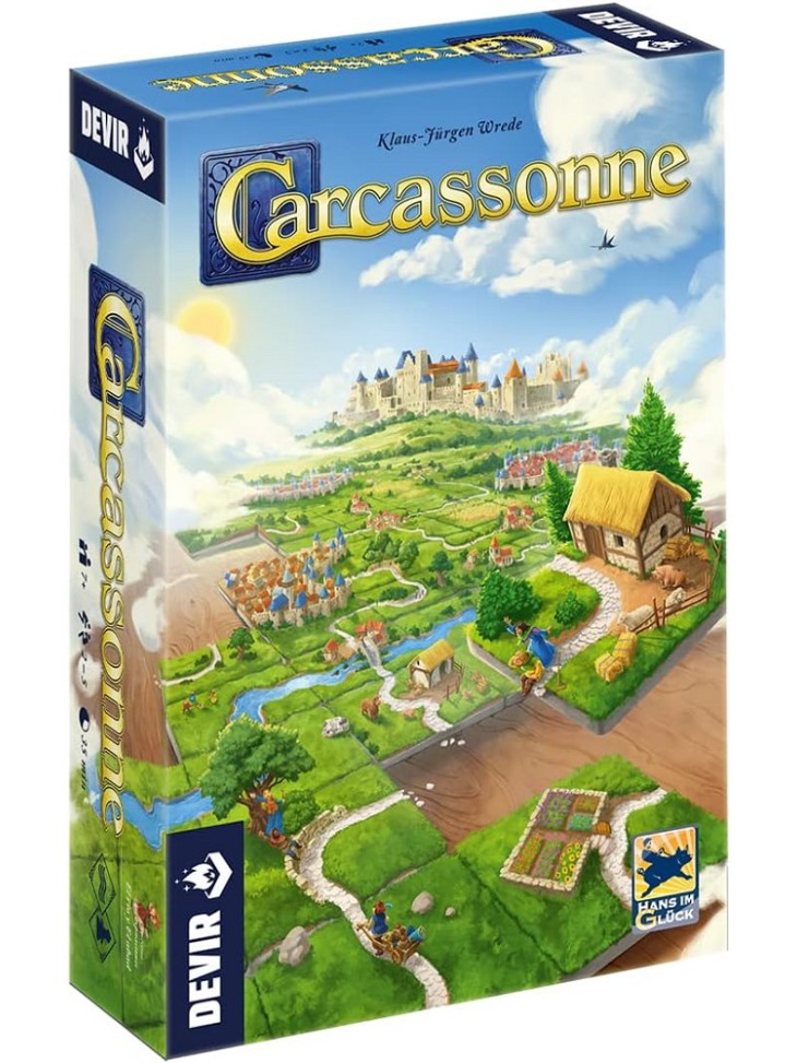 Carcassonne Devir juego de mesa de colocación de losetas