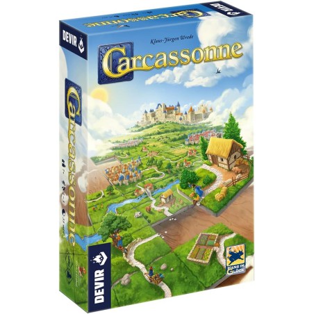Carcassonne Devir juego de mesa de colocación de losetas