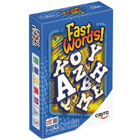 Fast Words juego de mesa educativo con 110 tarjetas de palabras
