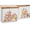 Salero de Dolomita y Bambú  Diseño de Casitas Dos modelos (precio por unidad)