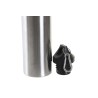 Termo de Acero Inoxidable y PP, Doble Pared en Plateado y Negro