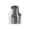 Termo de Acero Inoxidable y PP, Doble Pared en Plateado y Negro