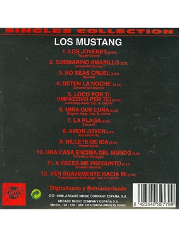 CD Los Mustang -Singles Collection--trasera