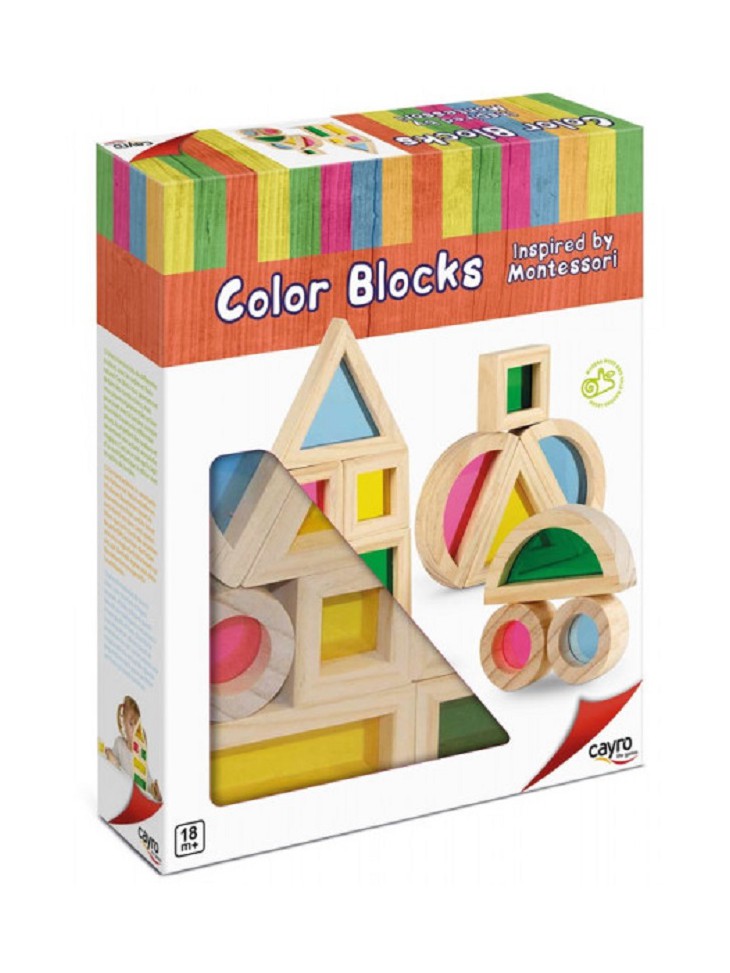 Juego Madera Color Blocks -Cayro-