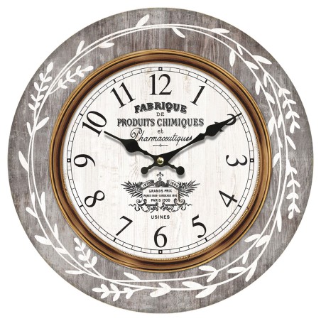 Reloj de Pared 34 cm de MDF | Estilo Moderno | Medidas 34 x 4 x 34 cm | Peso 415 g
