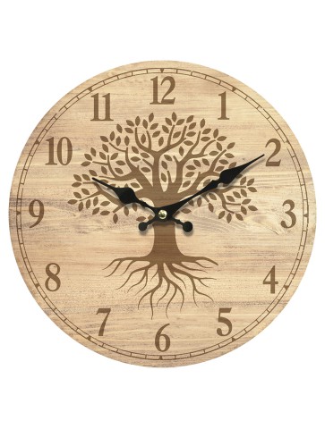Reloj de Pared 34 cm de MDF | Estilo Moderno | Medidas 34 x 4 x 34 cm | Peso 415 g